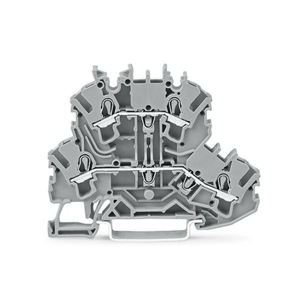 Wago DOUBLE DECK TERMINAL BLOCK, 2212AWG GREY, 20022201 Zoro